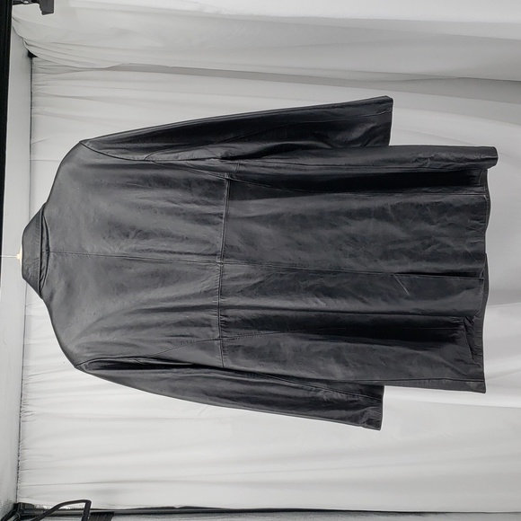 Croft & Barrow Lambskin Leather Fully Lined Hidden Buttons Side Seam Pocket XL - Picture 8 of 11